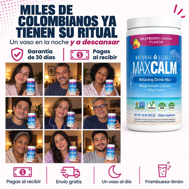 Clientes con su tarro de MaxCalm